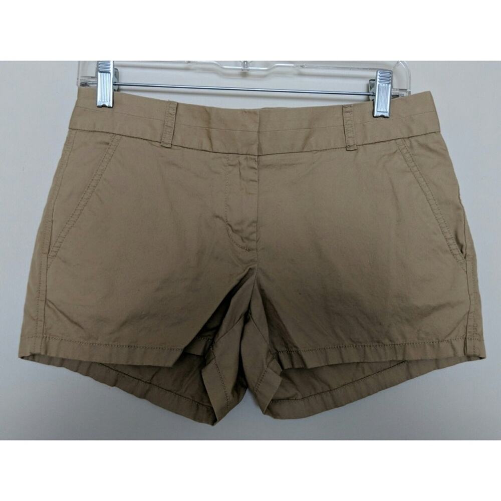 J. Crew Factory 3" Chino Shorts Tan Khaki Casual Walking Hiking 2